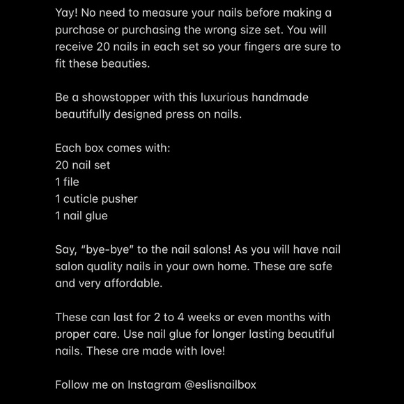 MATTE RED WITH BLING PRESS ON NAILS - Picture 3 of 3